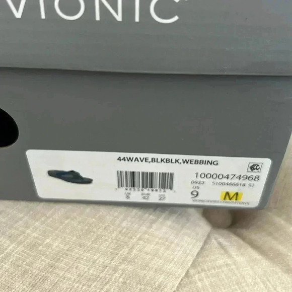 Vionic Wave Men’s Toe Post Sandal Black 6 , 7.5 - Picture 10 of 10